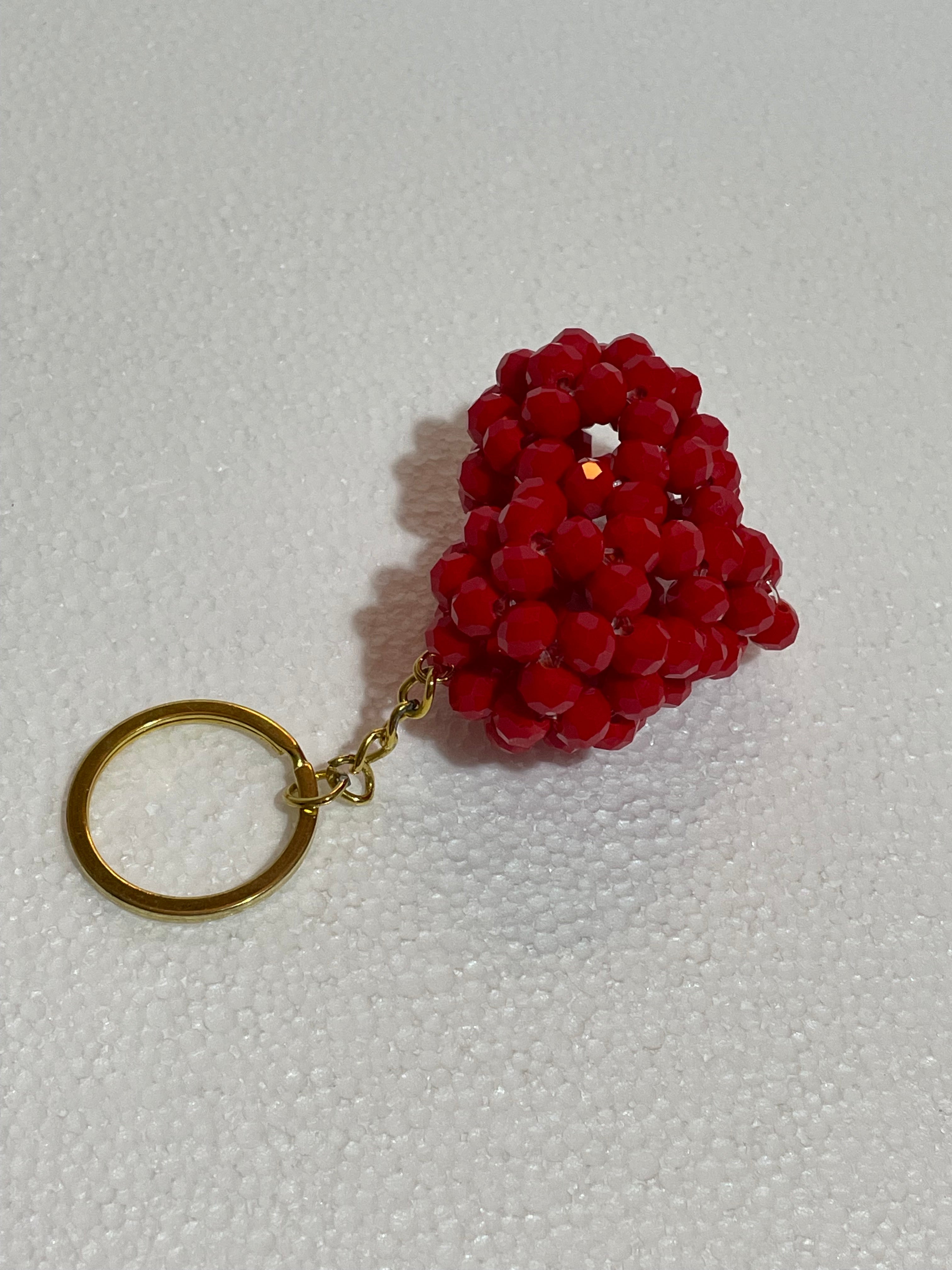 Amorea Red Crystal Heart Charm